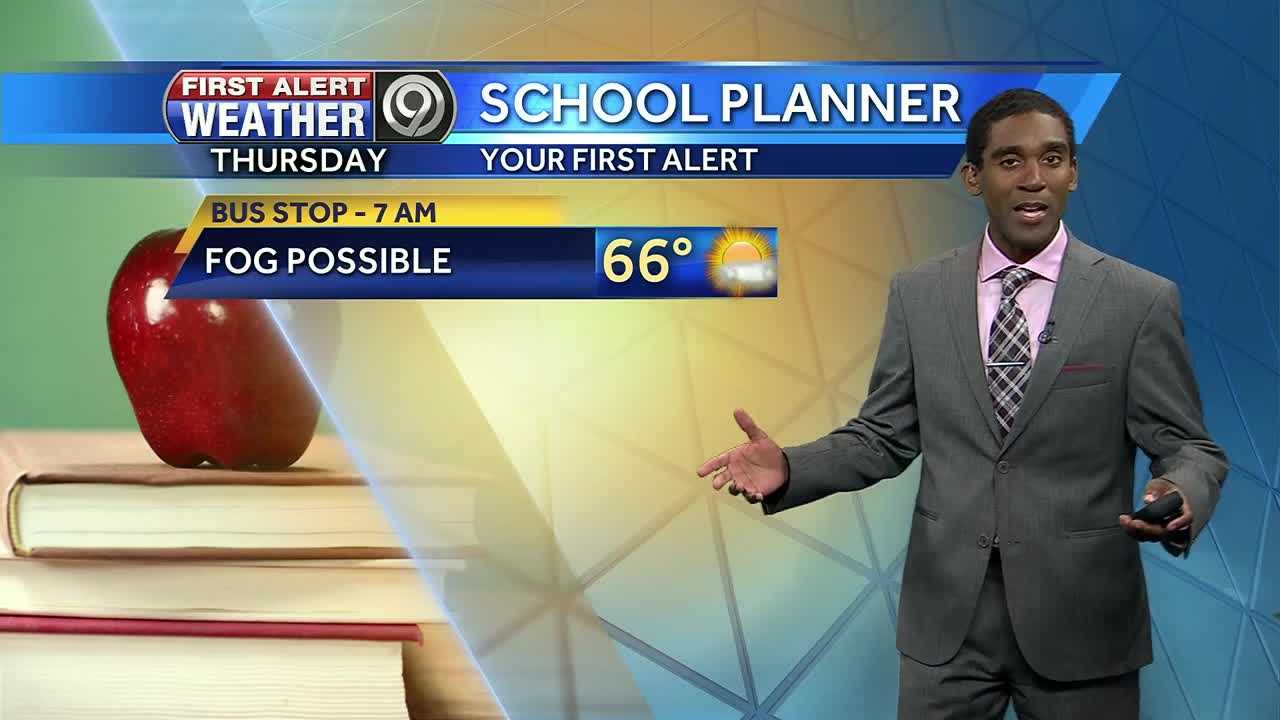 Fog possible to start your Thursday