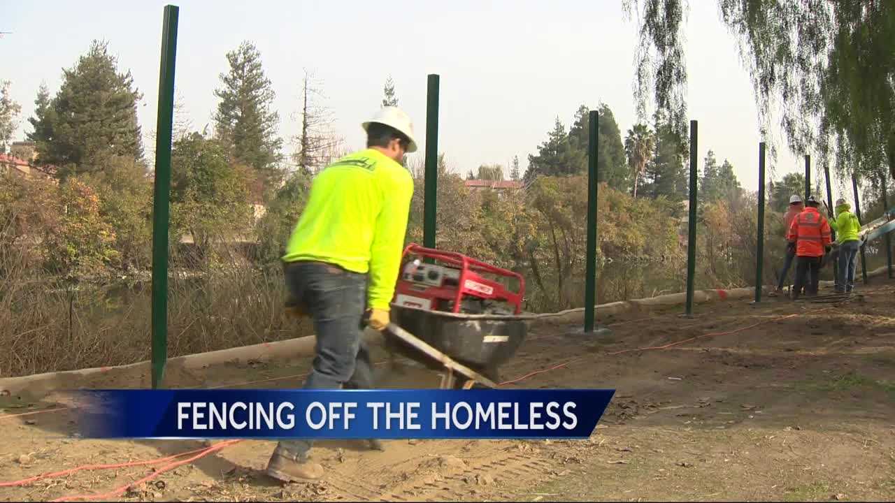 Caltrans puts up fencing near Stockton homeless encampments