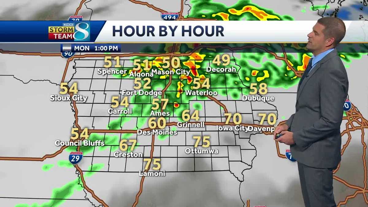 A wet start to the work week