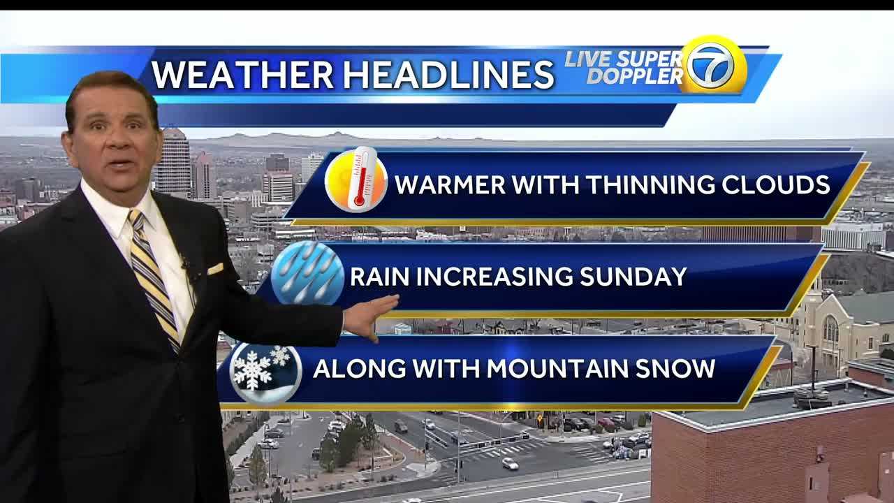 Warm weather and sunshine return tomorrow