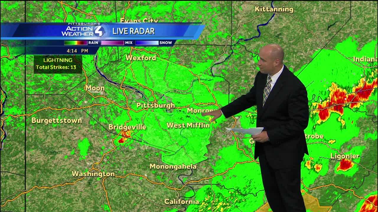 Pittsburgh's Action Weather forecast: Afternoon storm update