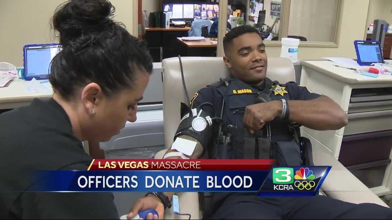 Roseville officers give blood, hope to start NorCal movement
