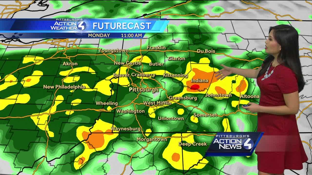 Warm and Wet Start to the Week