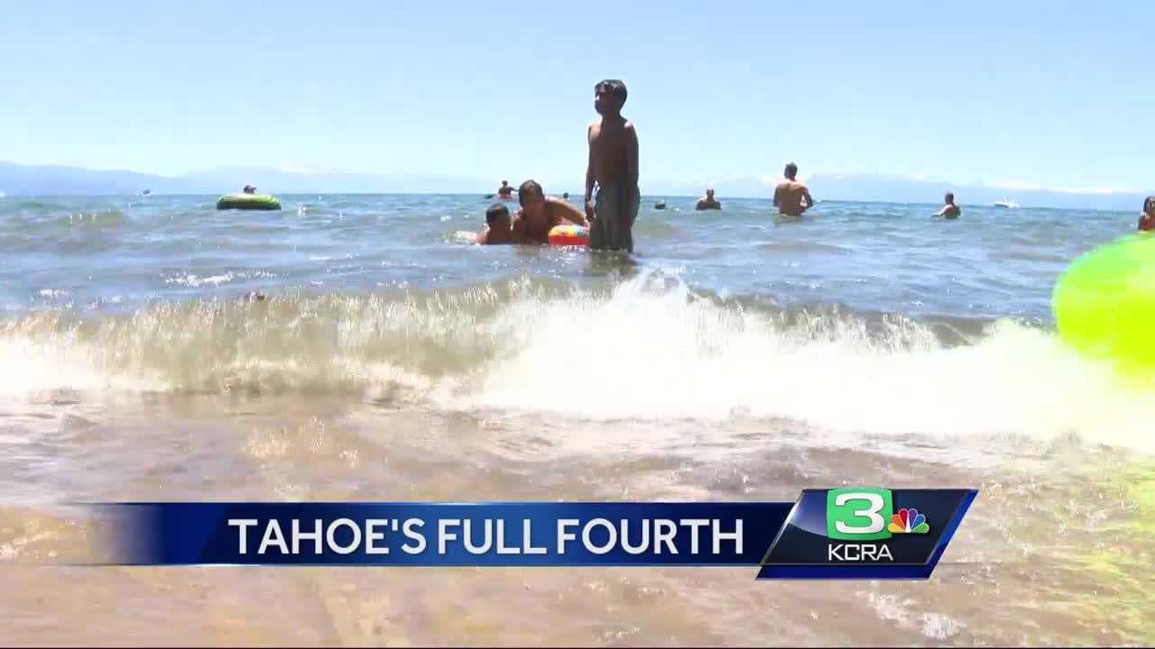 Fuller Lake Tahoe = smaller beaches