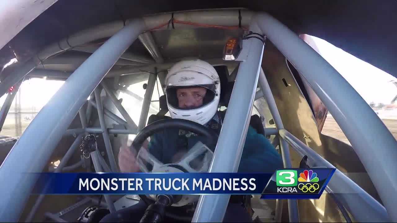 Go behind the wheel of a monster truck with Brian Hickey