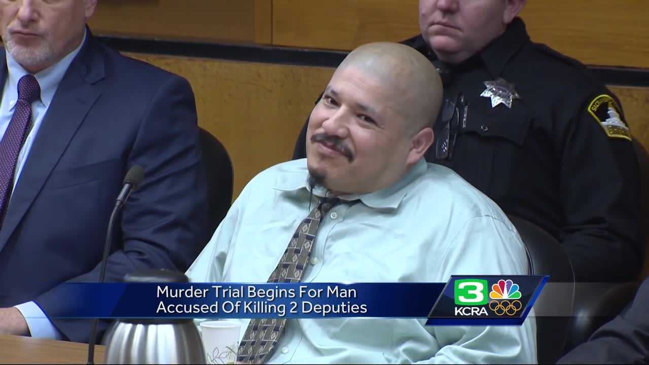Suspect in NorCal deputies' killings laughs during start of murder trial