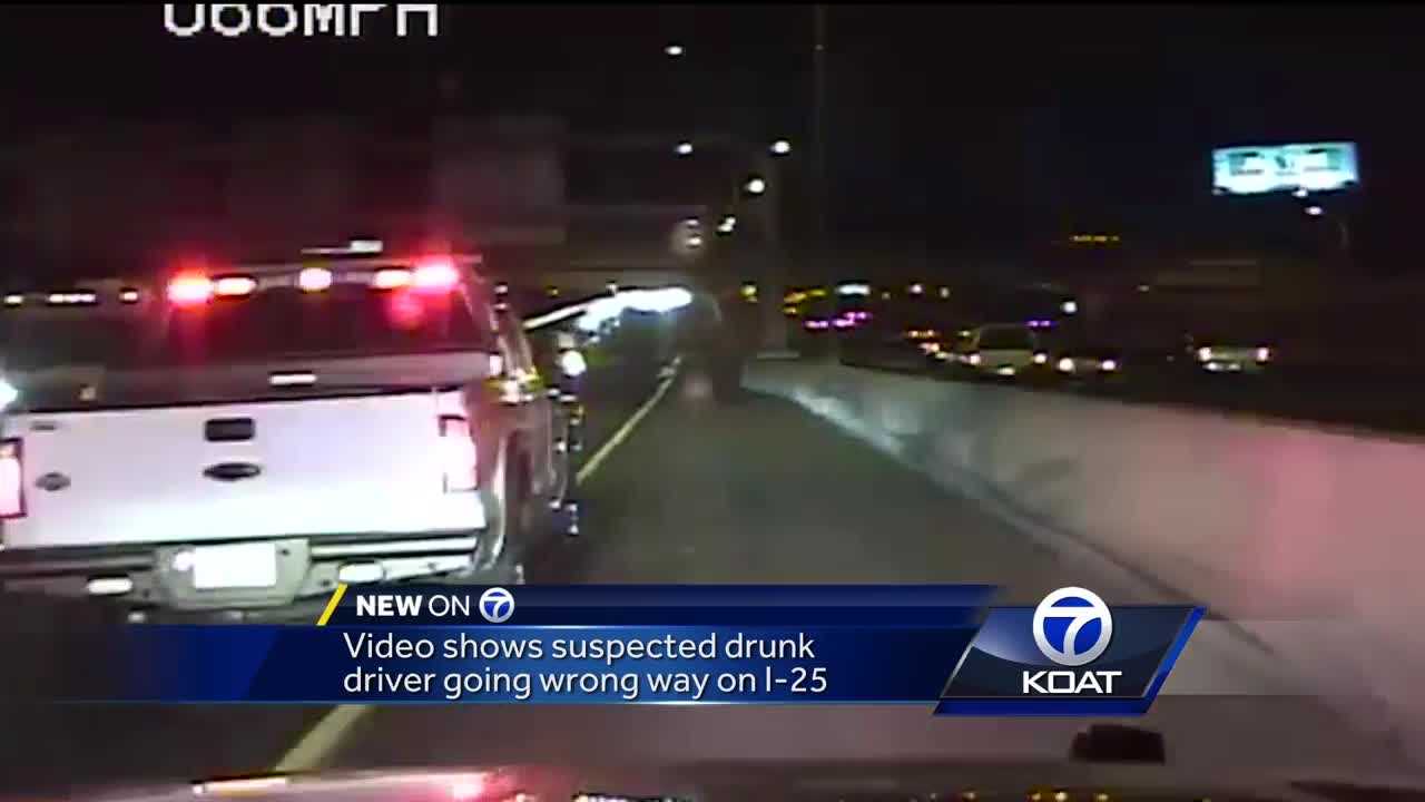 Suspected drunk driver going wrong way down New Mexico interstate