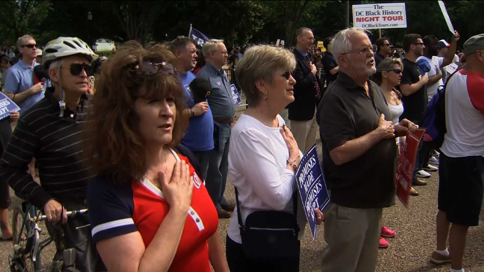 Trump supporters rally outside White House