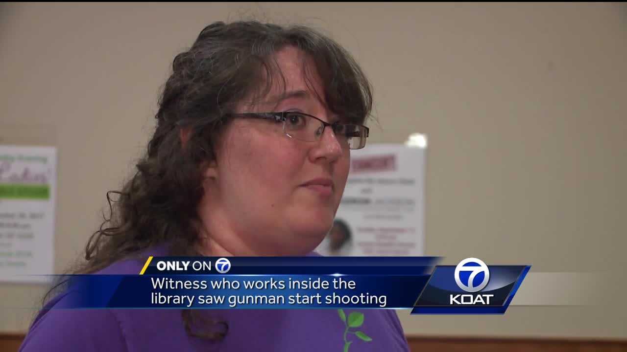 Library worker describes coming face to face with shooter