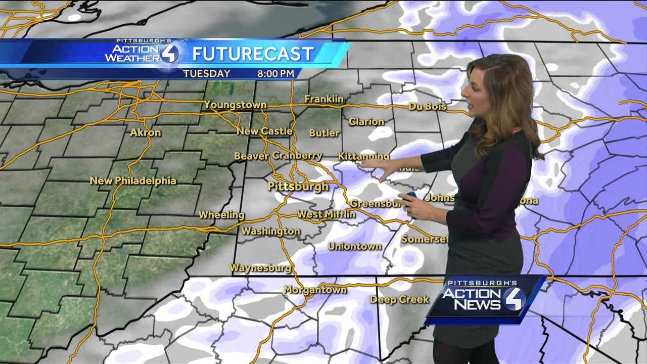 Pittsburgh's Action Weather forecast: Snow to taper off as temperatures drop