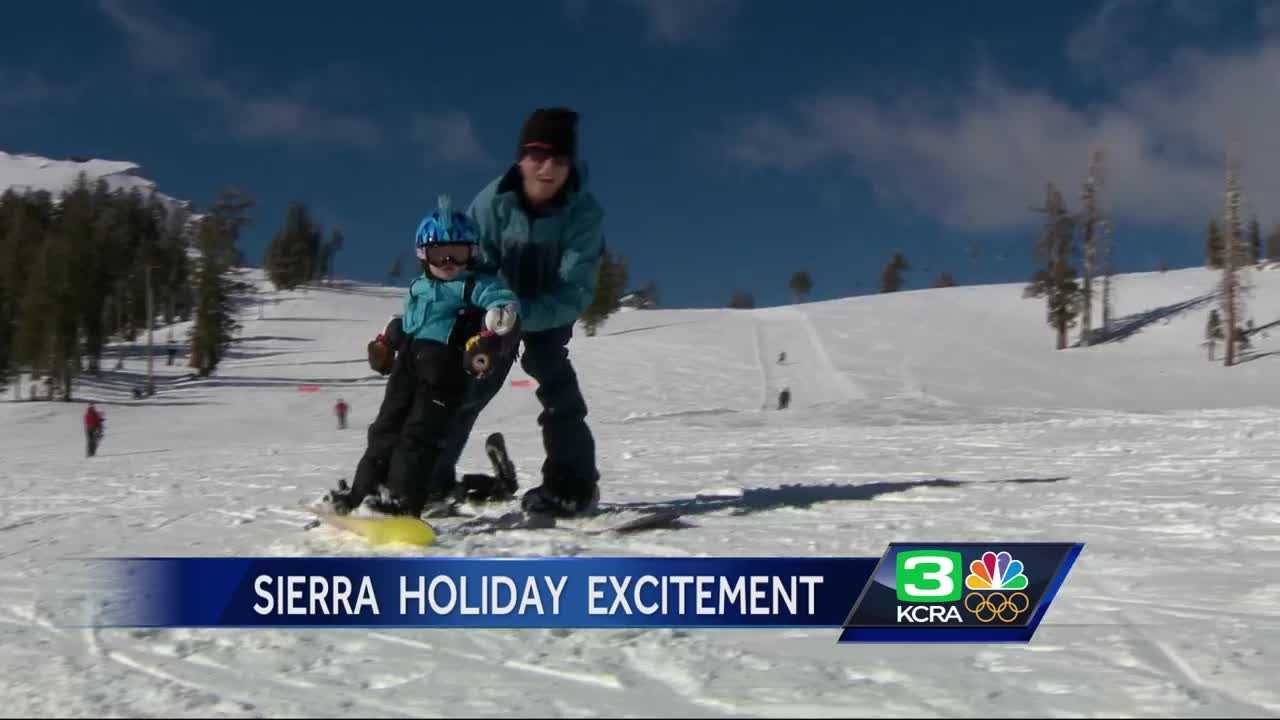 Dibs! Kids in Sierra enjoy first recess with snow