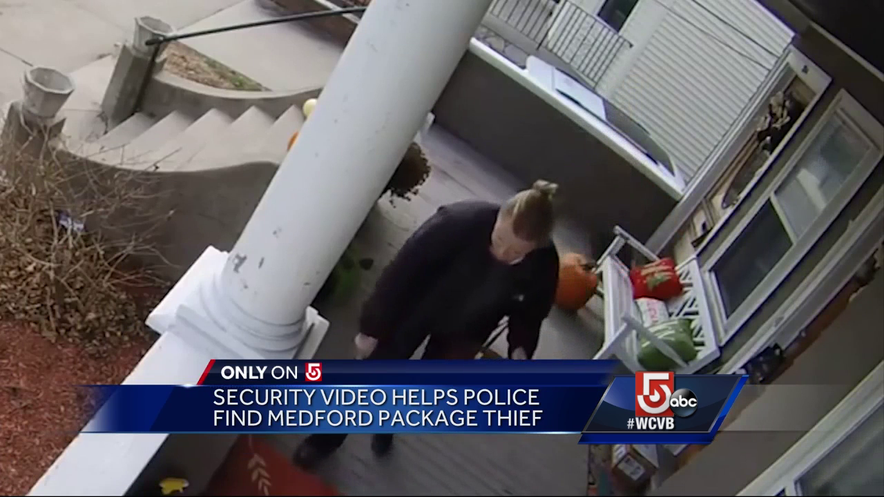 Security video helps police find Medford package thief - Boston news ...