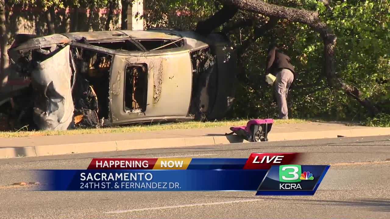 Man, in critical condition after drive by shooting, car crash