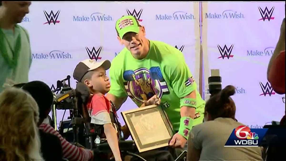 WWE Superstar John Cena surprises 28 children with the Make-A-Wish