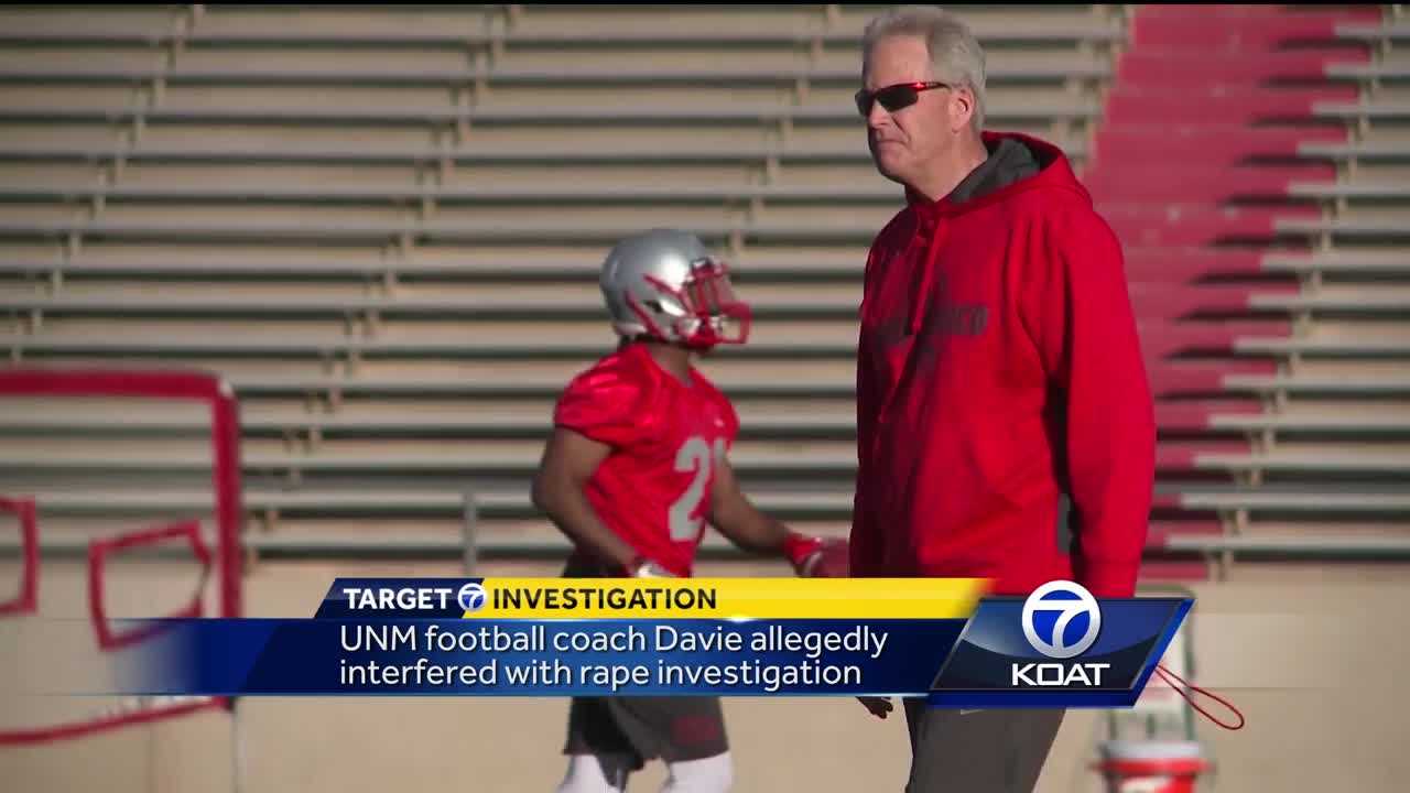 UNM football coach accused of interfering with rape case