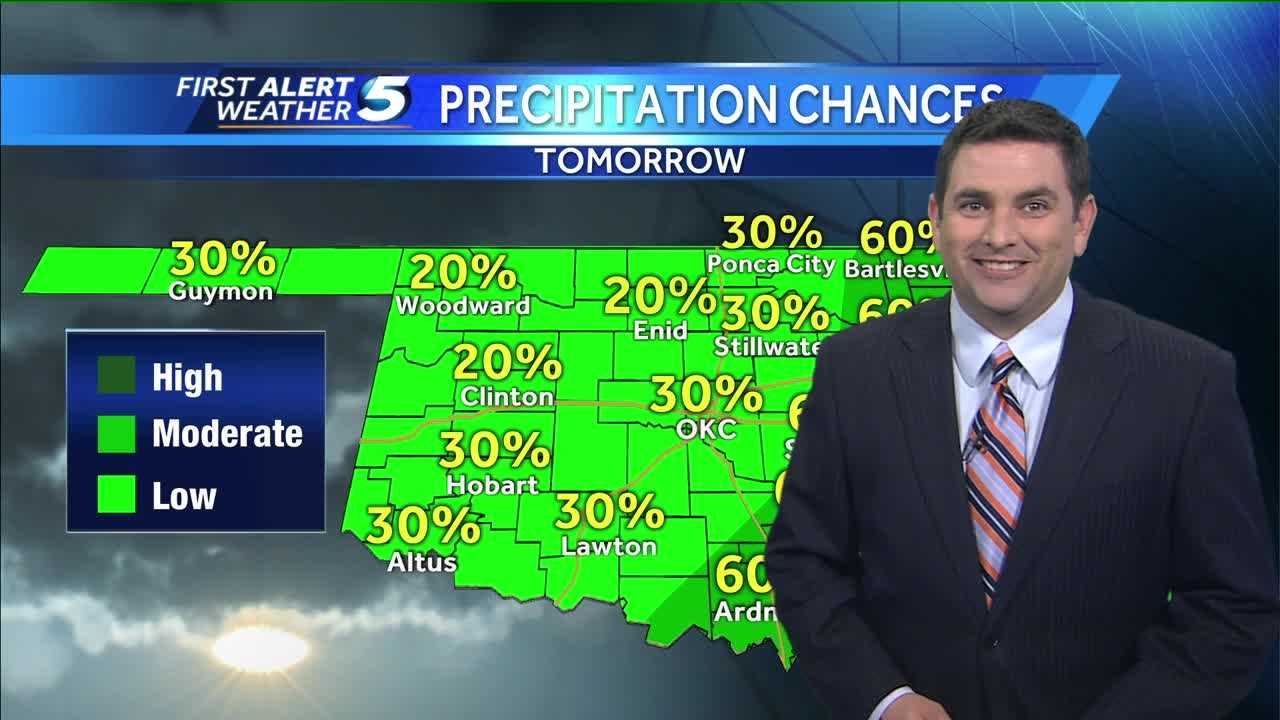 ​Drier on Sunday with nice temperatures