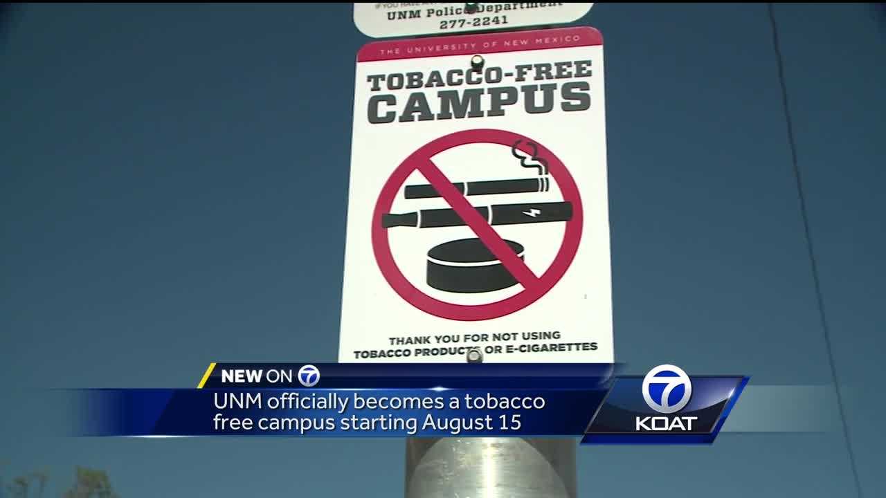UNM will soon be a tobacco free campus