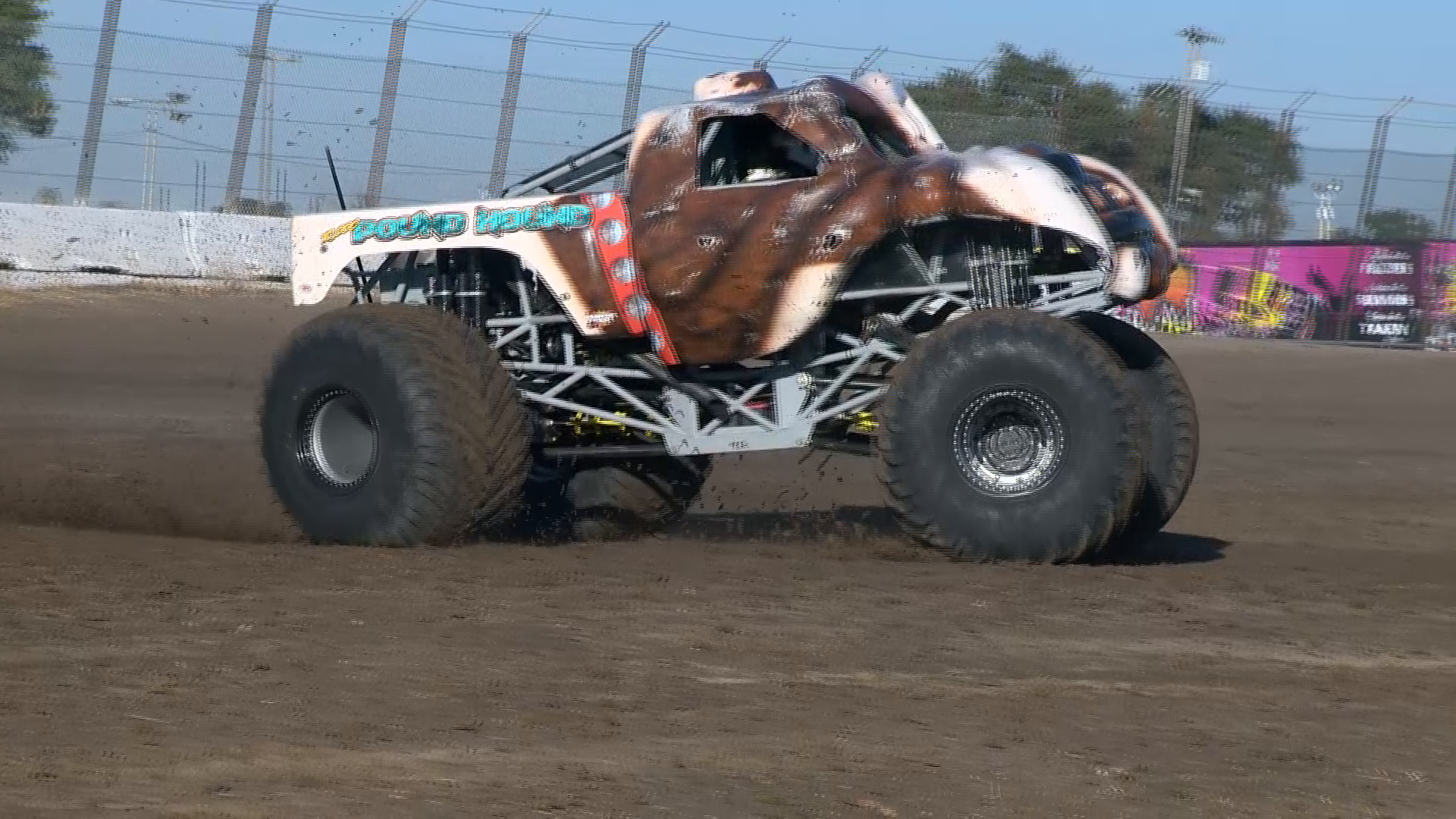 Take a thrilling ride behind the wheel of a monster truck