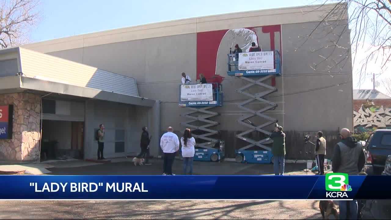 Local artist creates mural honoring Sacramento’s 'Lady Bird'