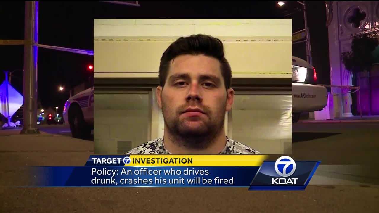 Policy: An officer who drives drunk, crashes unit, will be fired