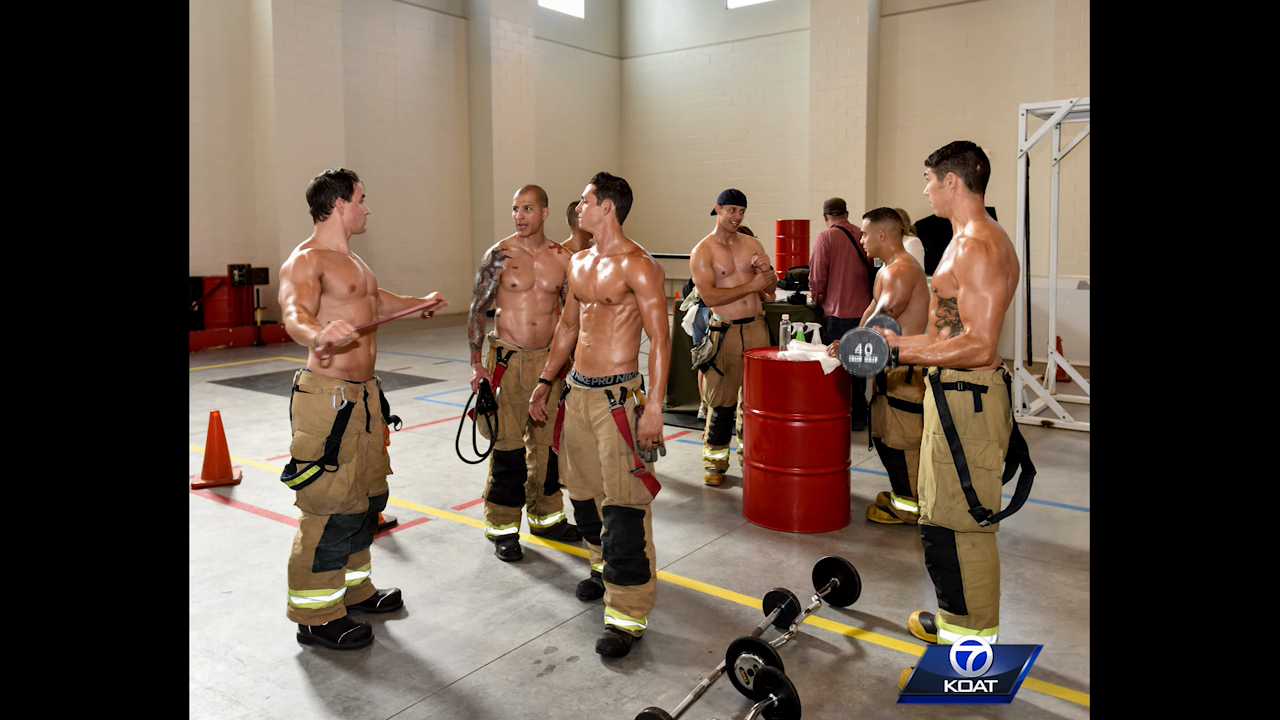 Sneak peak behind the Firefighters & Pets Calendar shoot