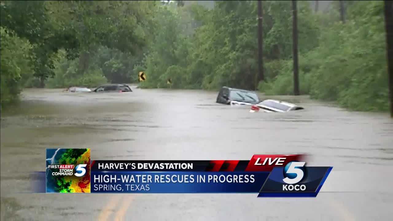 High-water rescues continue throughout Houston area