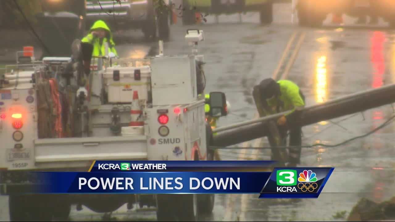 Early morning rain causes power outages, spinouts & downed trees