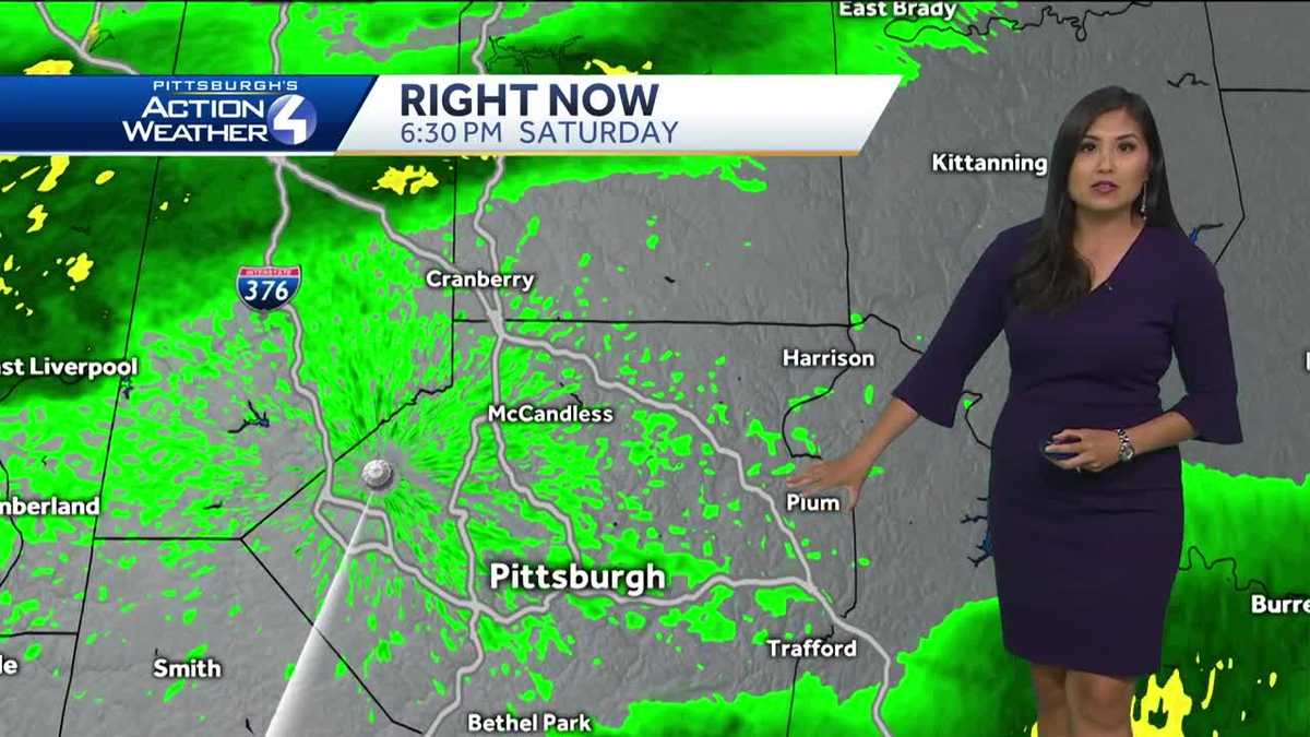 Showers and Thunderstorms Tonight, Warm and Humid Sunday