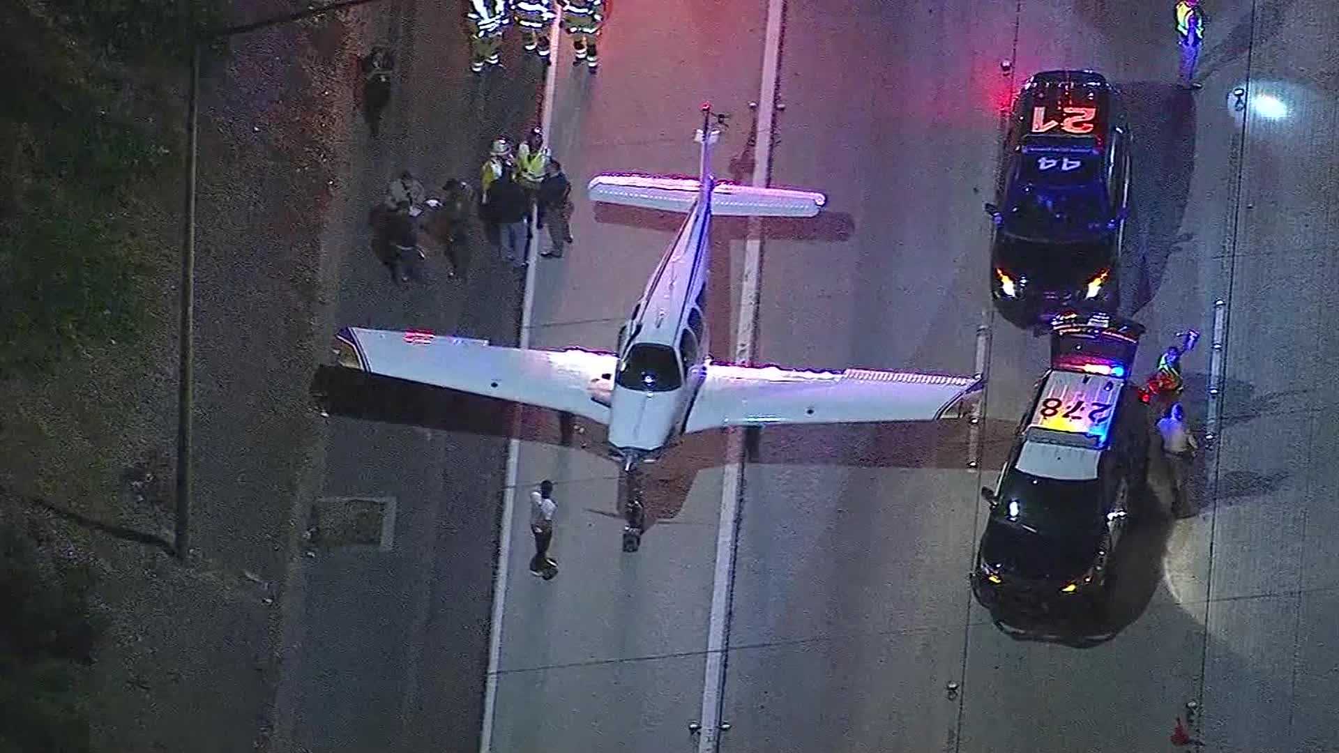 Small plane forced to make emergency landing on highway