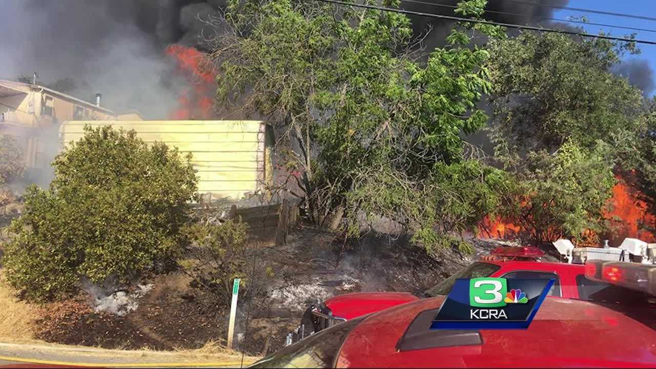 Two homes destroyed in Lake County fire
