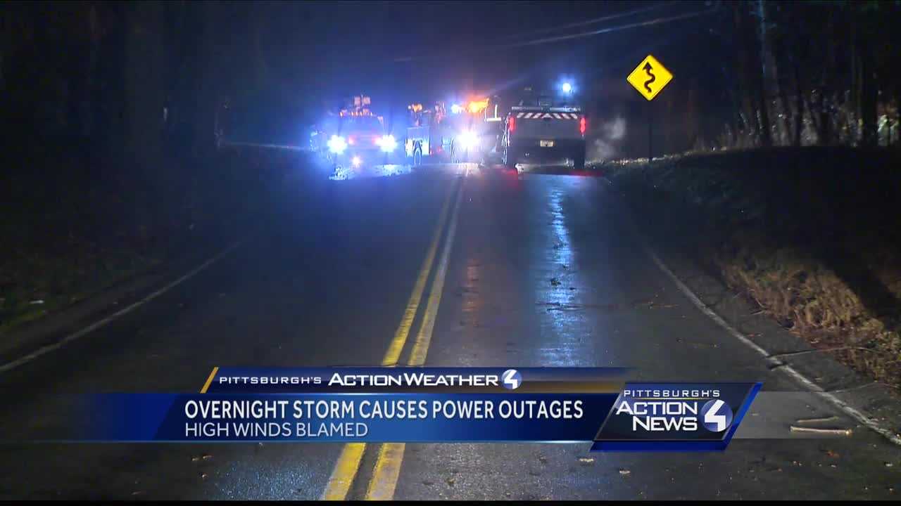 Storms roll through Western Pennsylvania, knocking down trees, wires