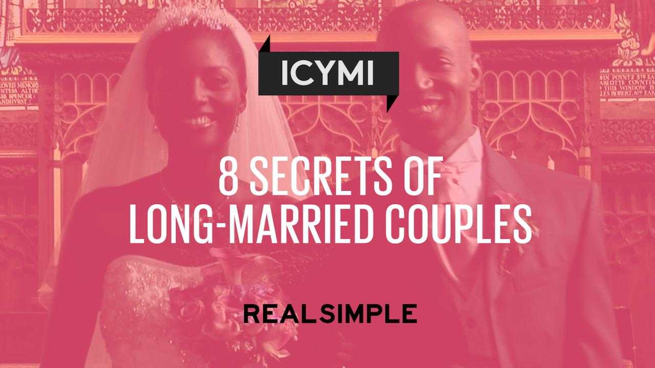 8 Secrets of long-married couples