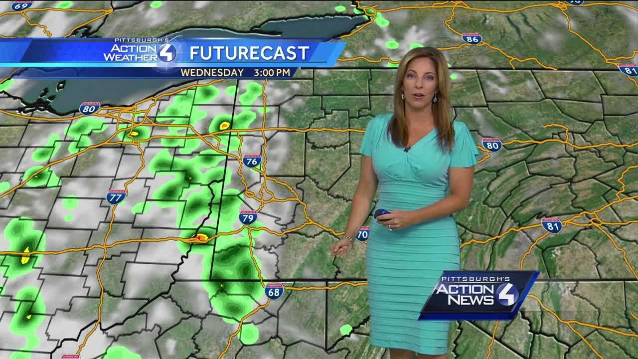 Forecast: Warm and humid; possible scattered showers