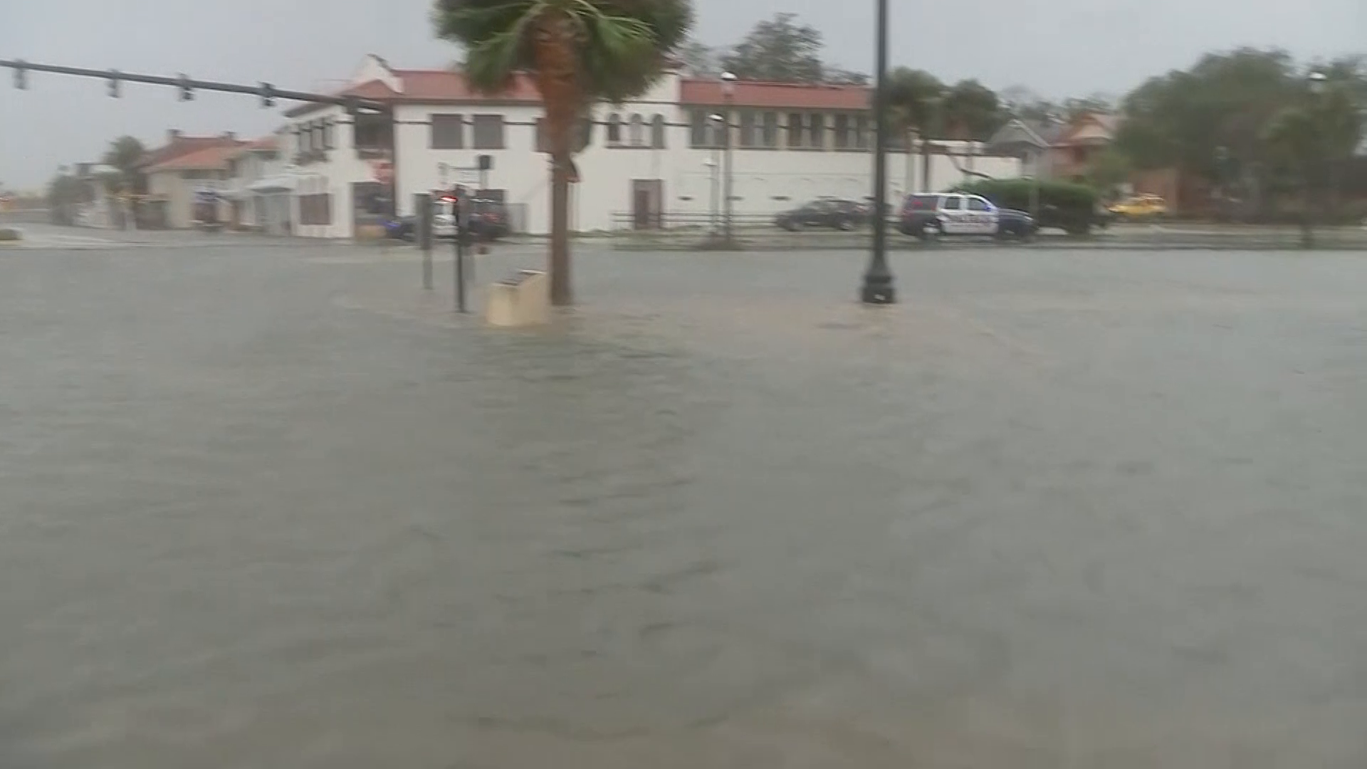 Hurricane Irma's massive waves crash over Florida sea wall