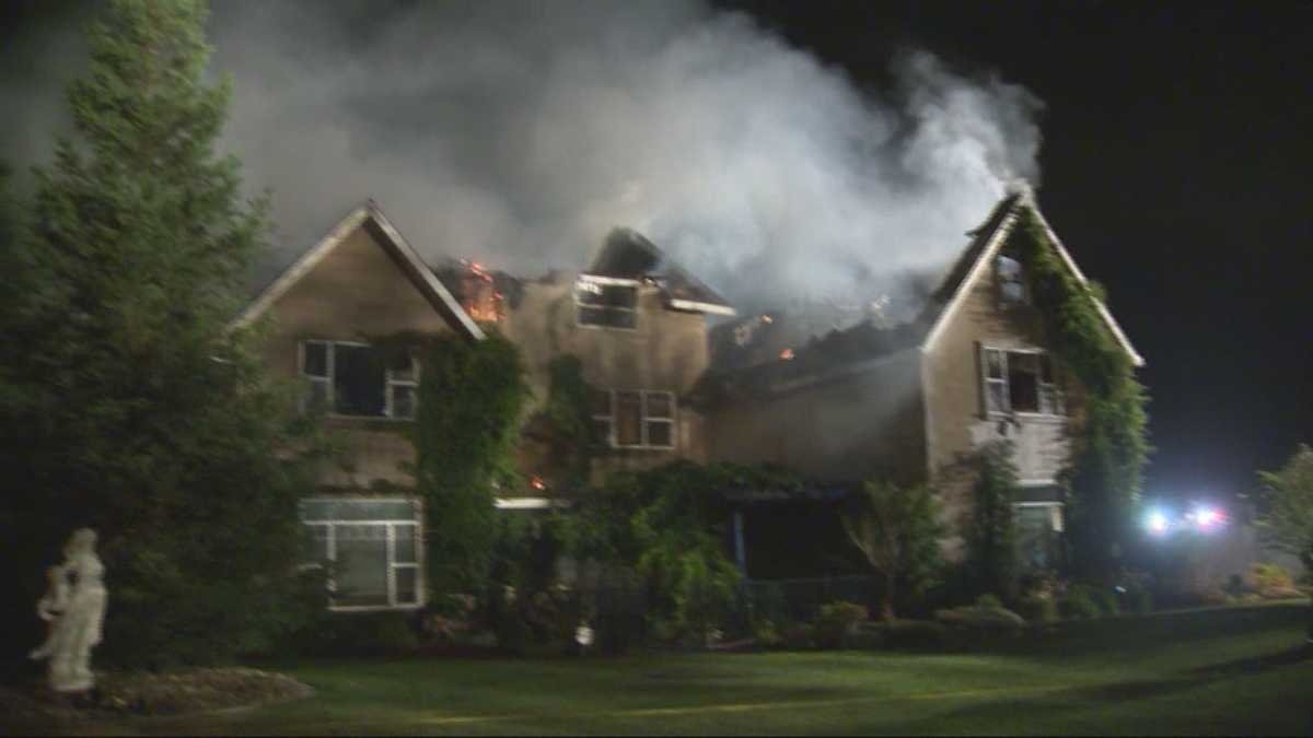 100+ firefighters battle Wilton house fire