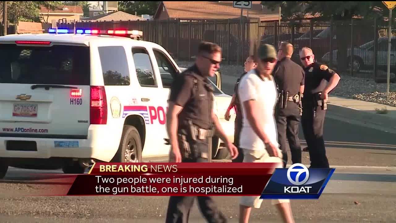 Three arrested after gun battle