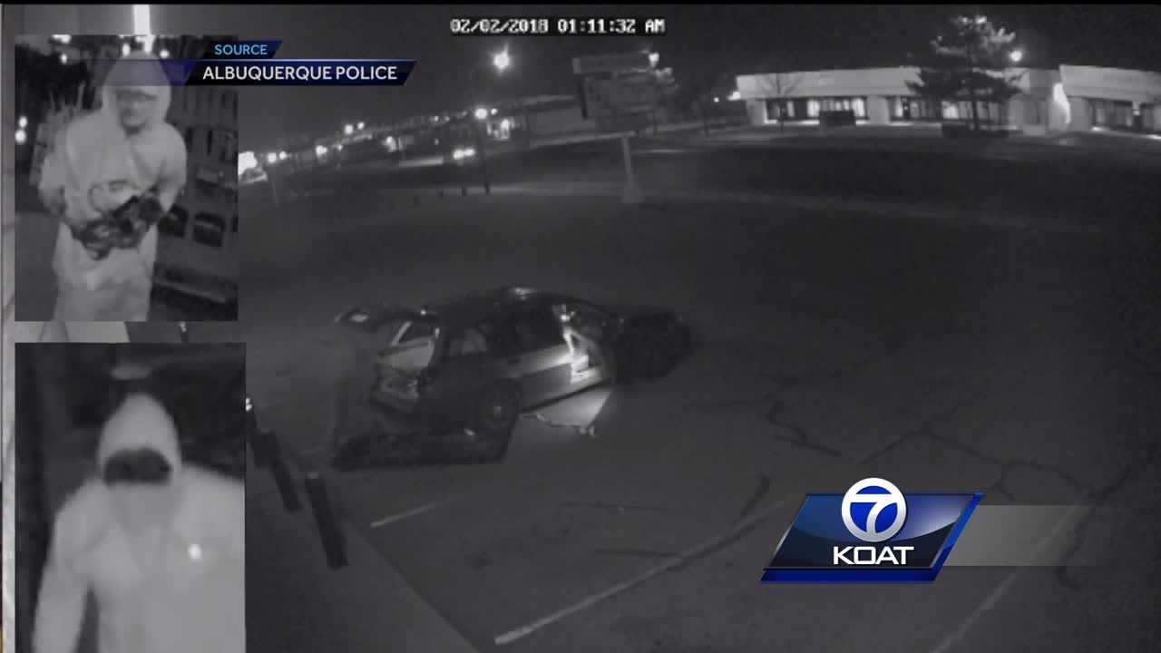 Crooks caught on camera ripping door off store