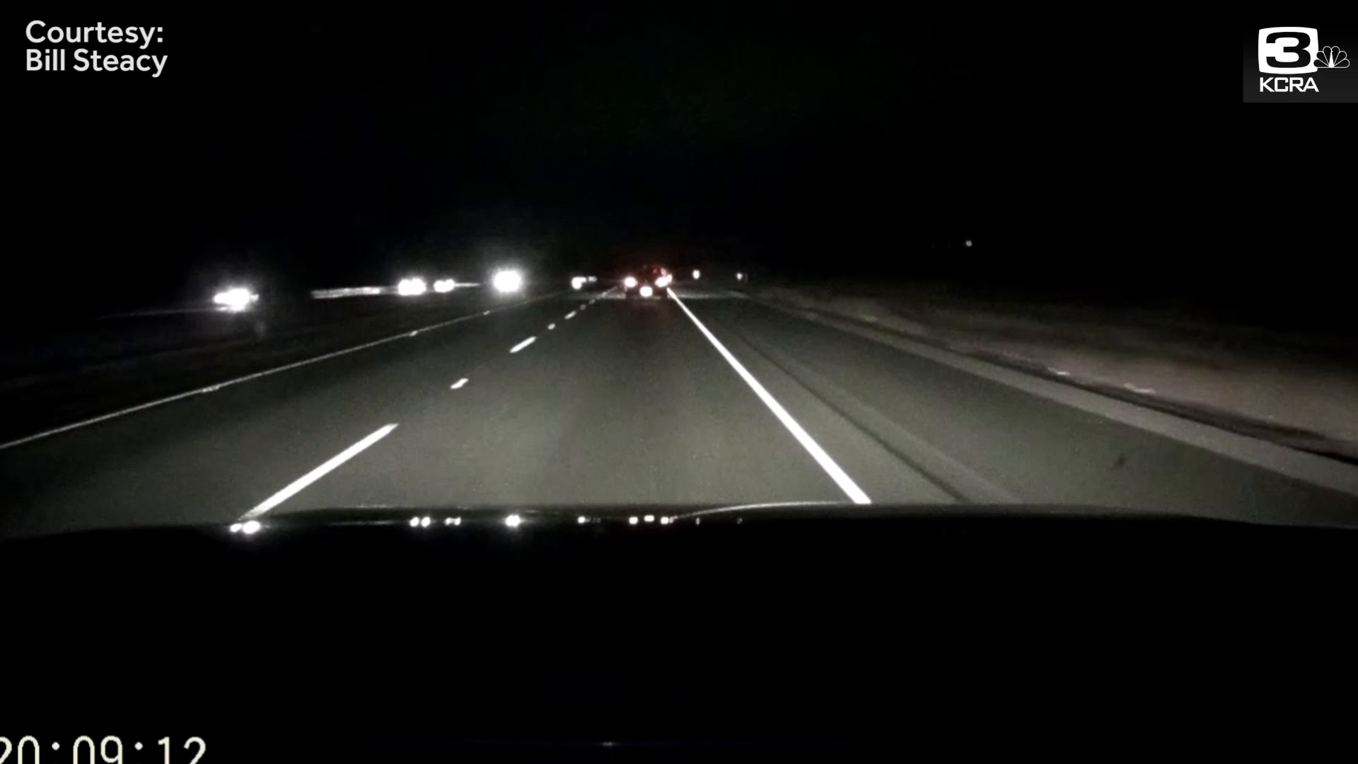 "It looked like someone put silly string across the freeway"