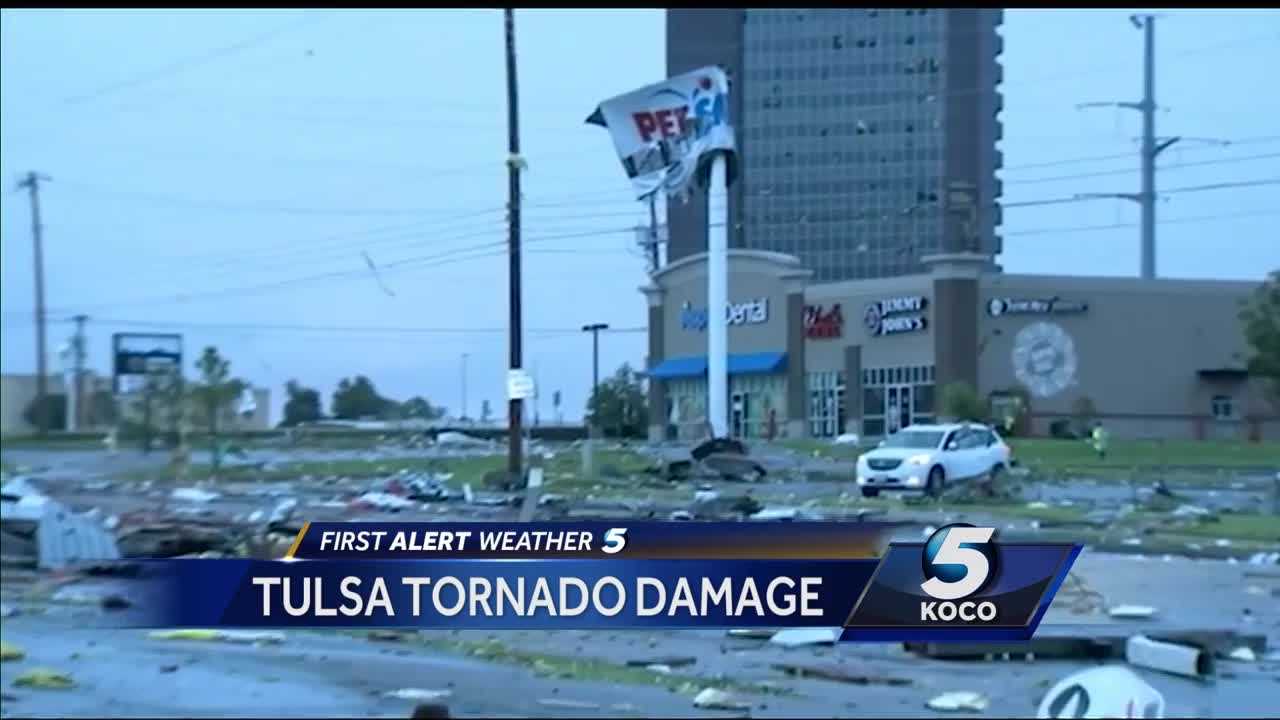 Destructive tornado hits Tulsa
