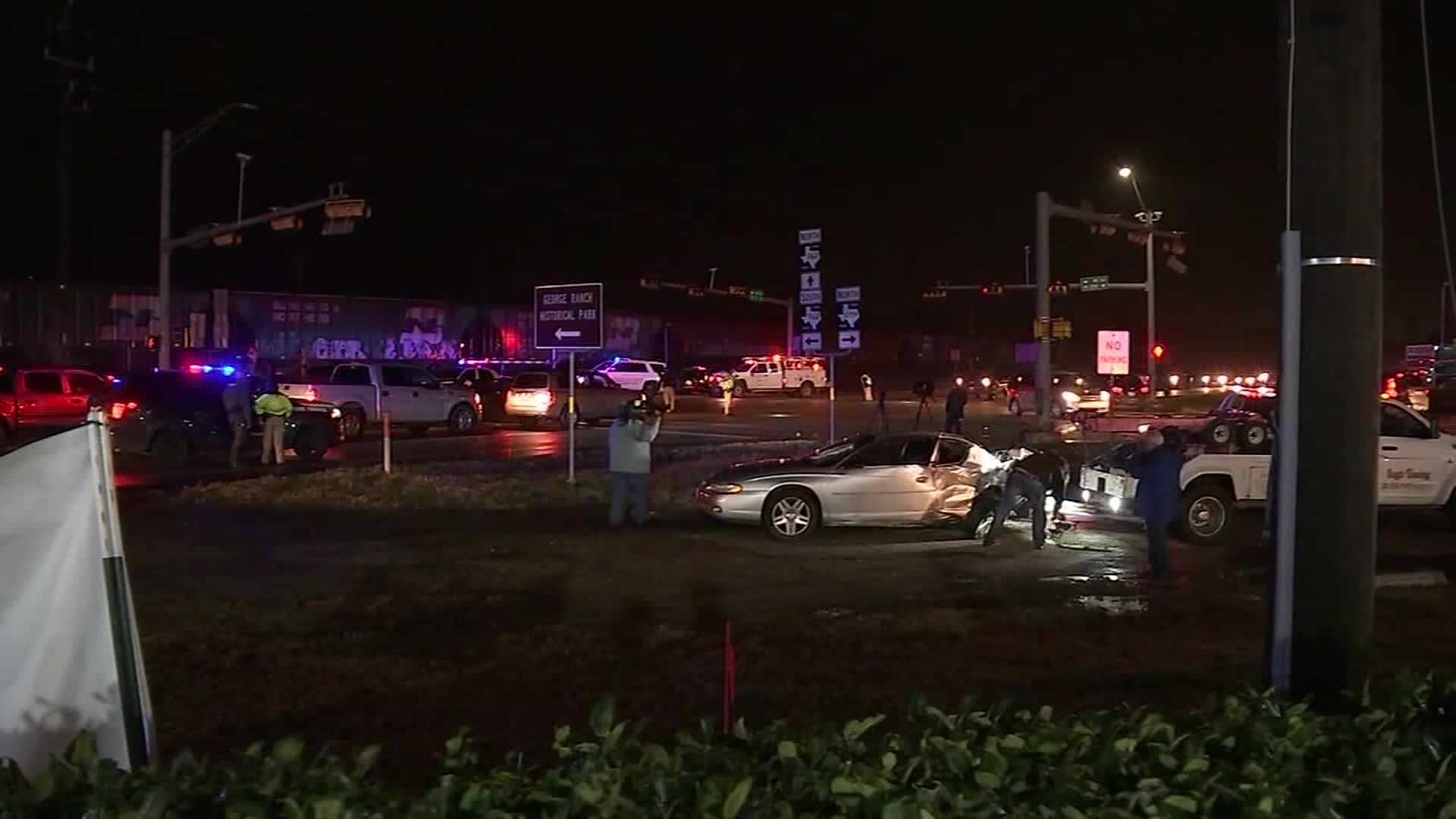 2 teens critically injured when train collides with car