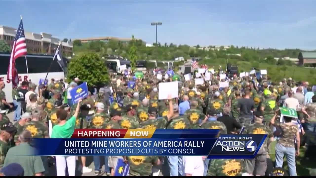 UMWA protest draws large crowd to Consol Energy headquarters