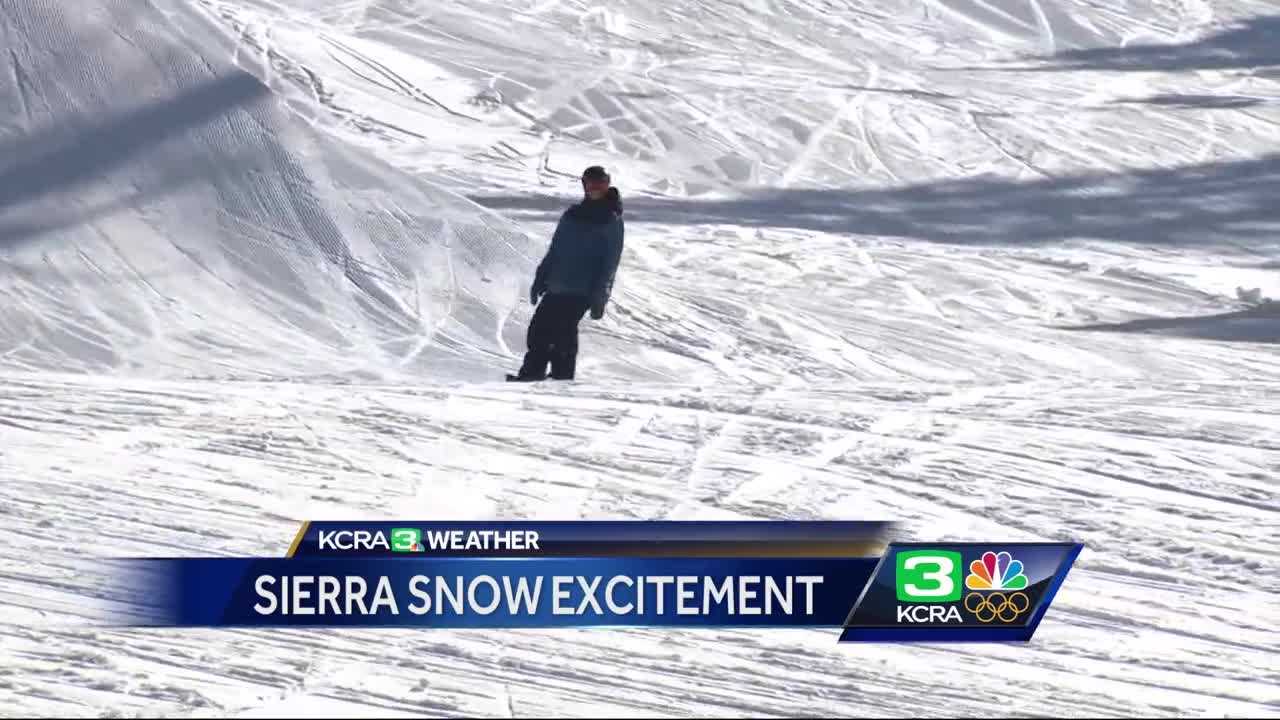 Sierra skiers stoked to see more snow