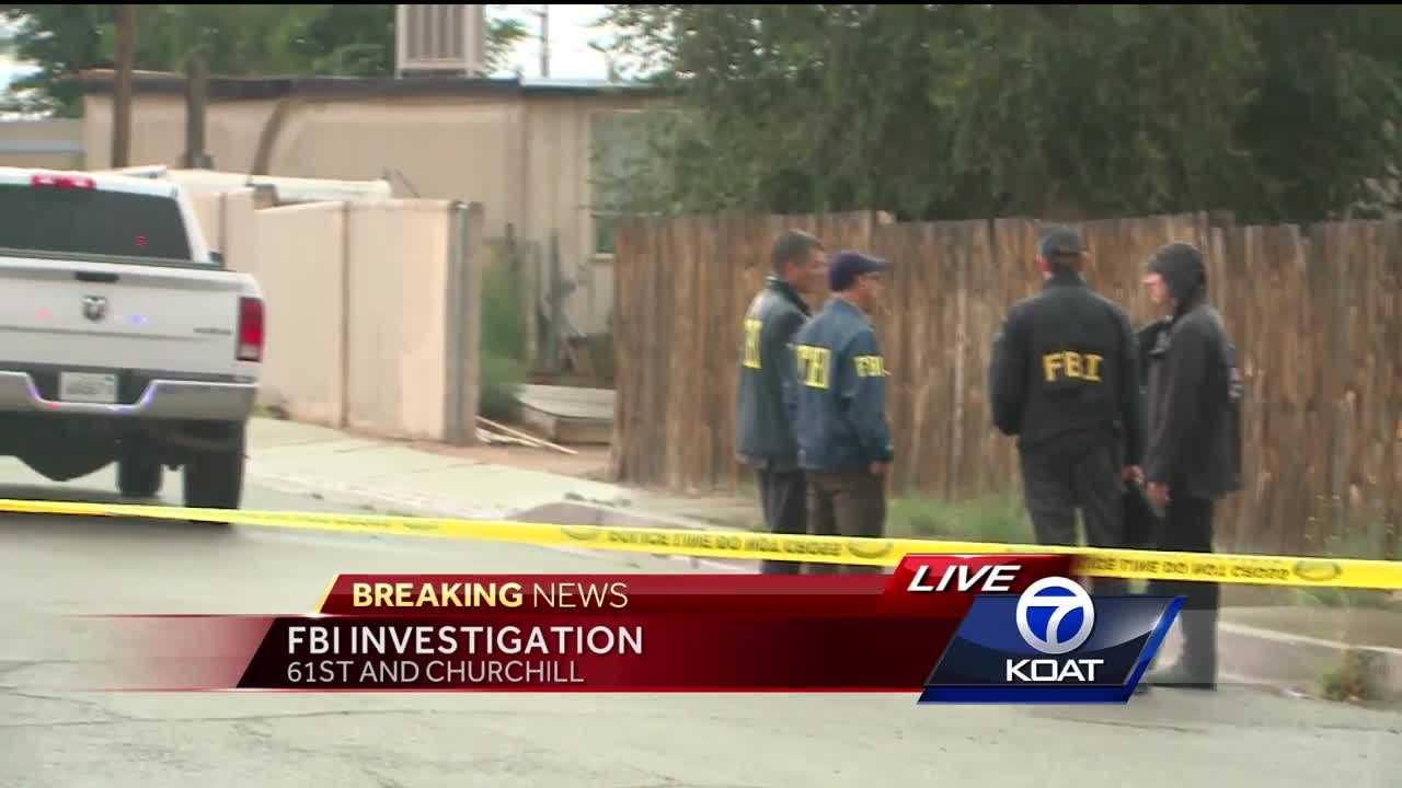 FBI investigation in SW Albuquerque