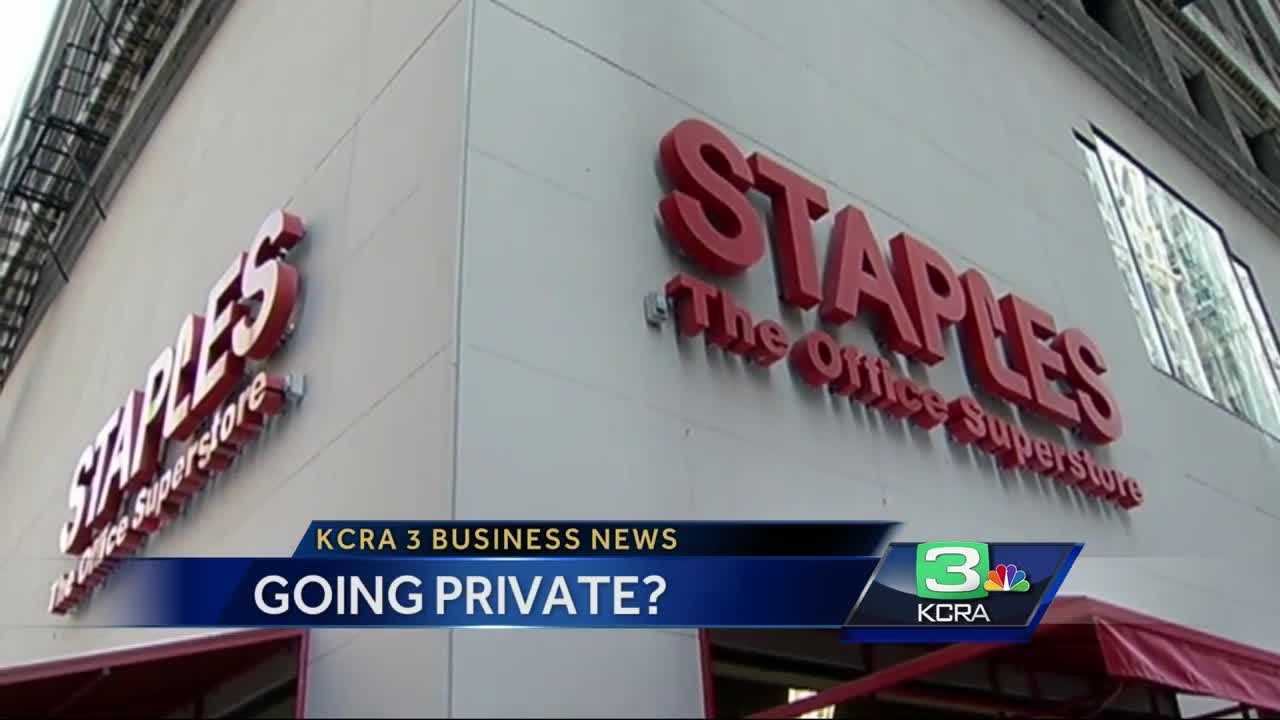 Business News: Staples stock jumps on report of $6 billion acquisition