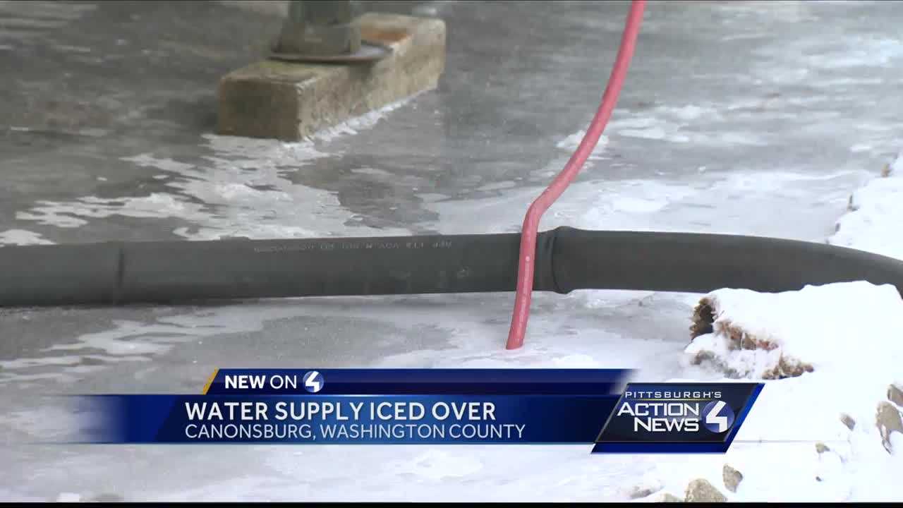 Canonsburg water supply iced over