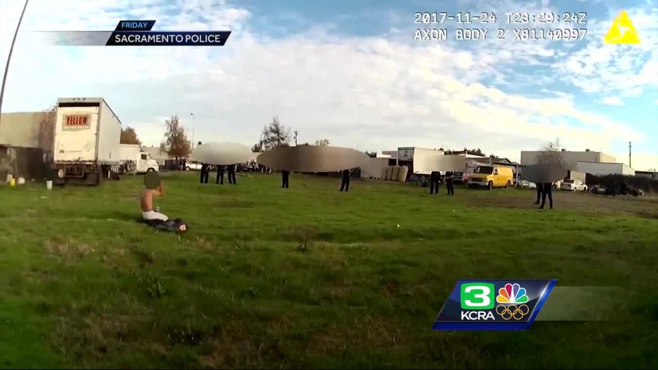 Body camera video shows Sac PD de-escalate man with mental illness