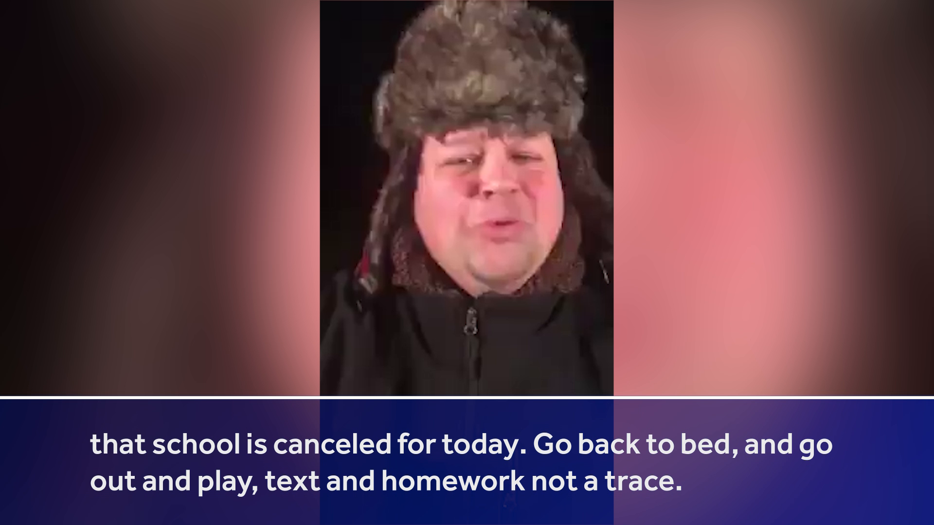 Principal has best snow day announcement