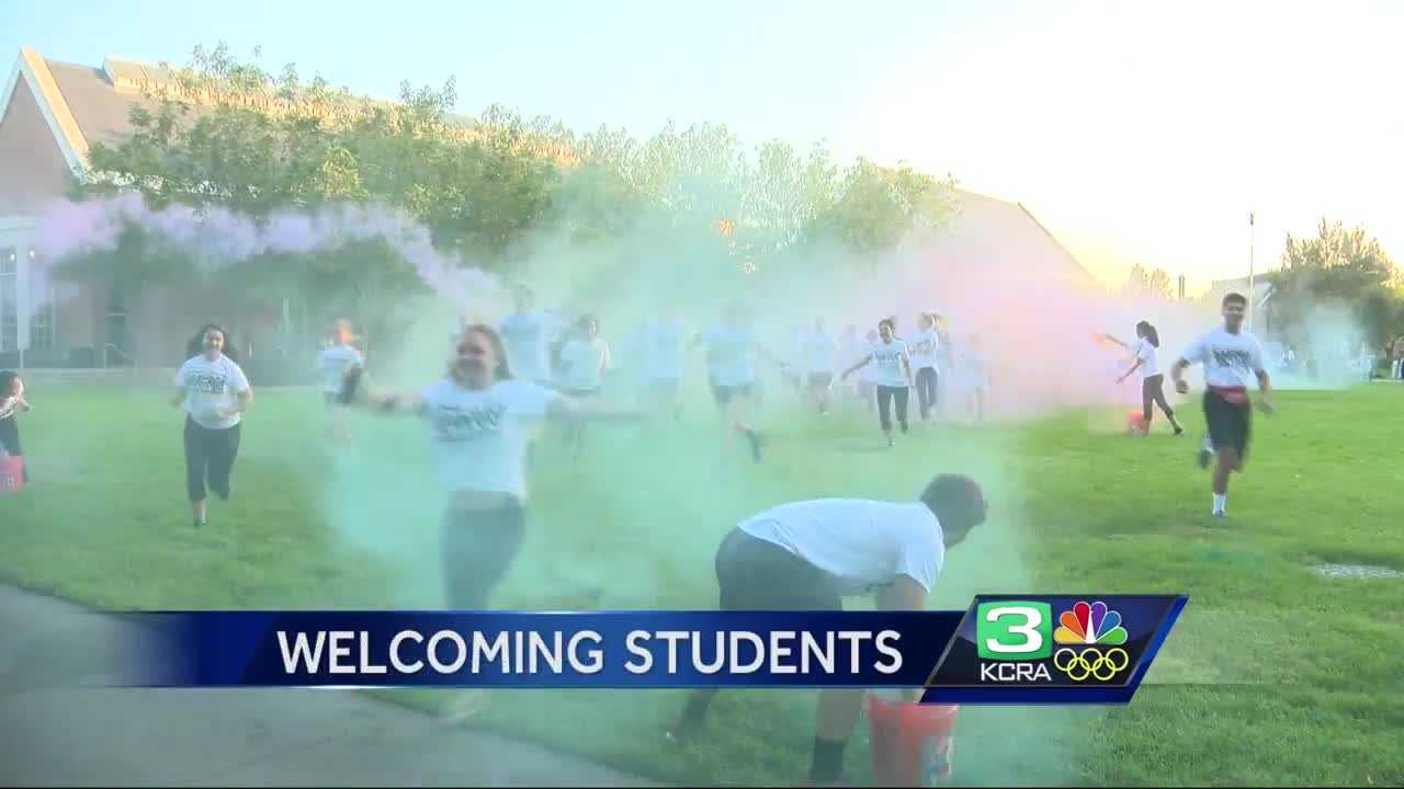 UOP freshman get colorful welcome from students