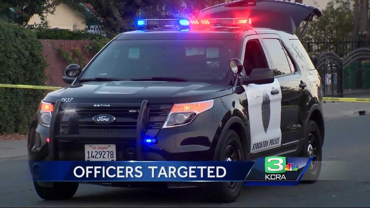 Stockton police officers targeted during traffic stop -- 2nd time in a month