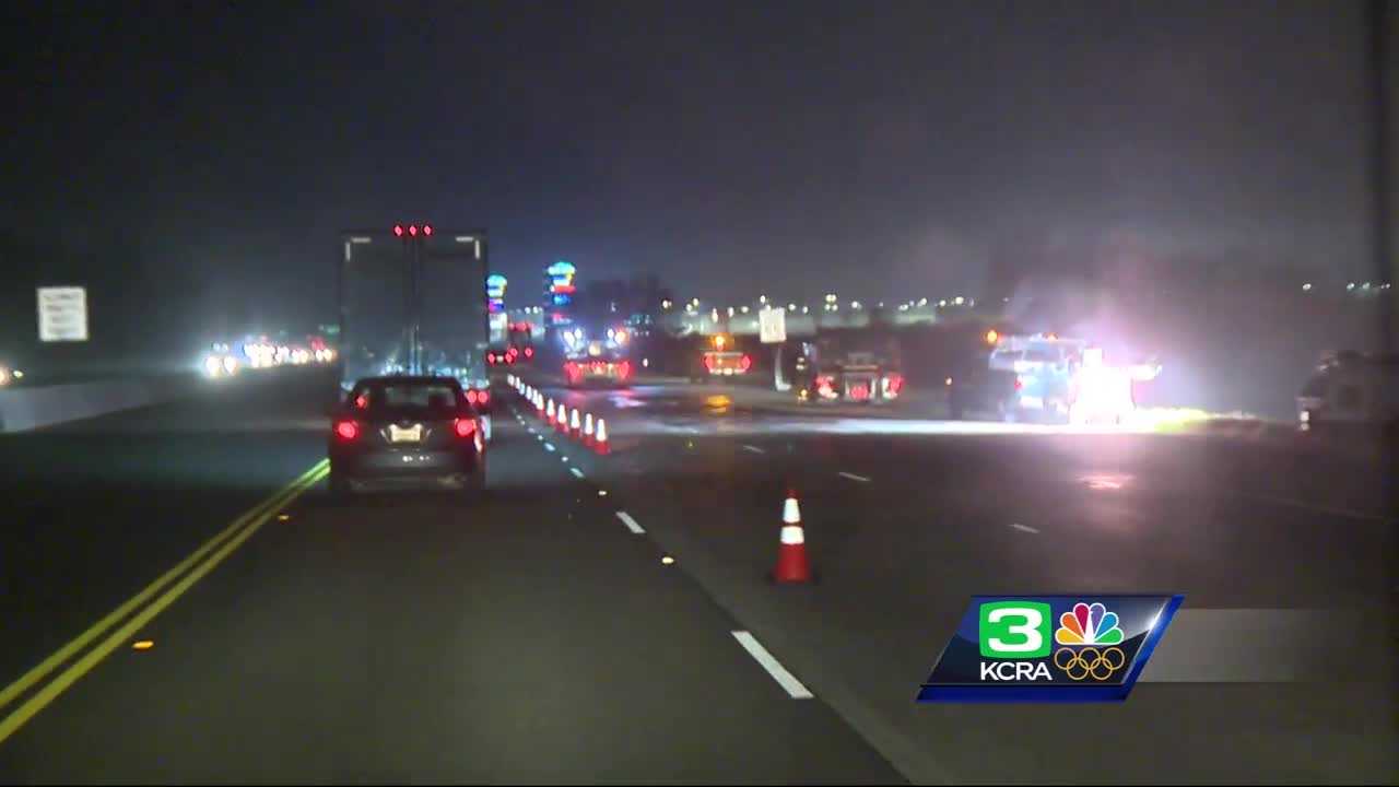 Emergency road repairs underway on I-5 in Elk Grove